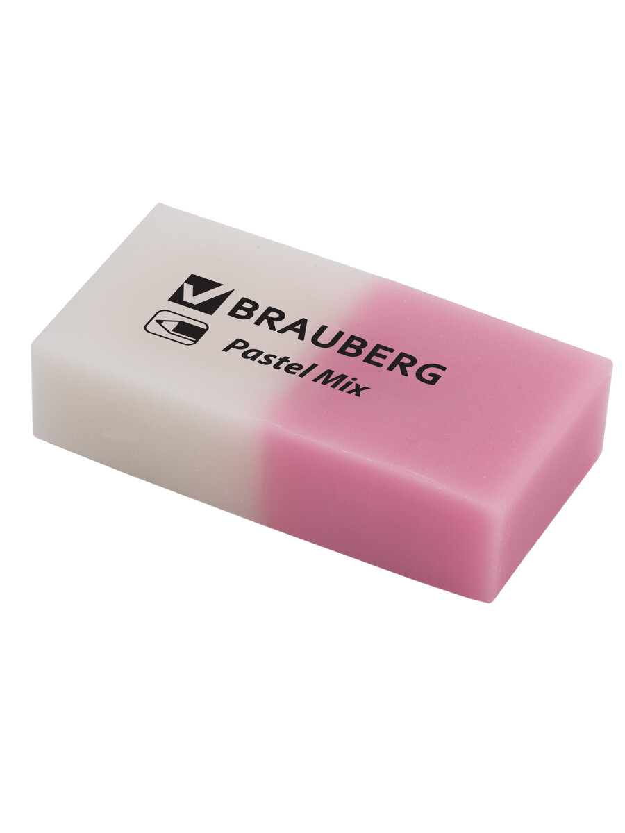 Ластик Brauberg Pastel Mix 6 шт. - фото 7
