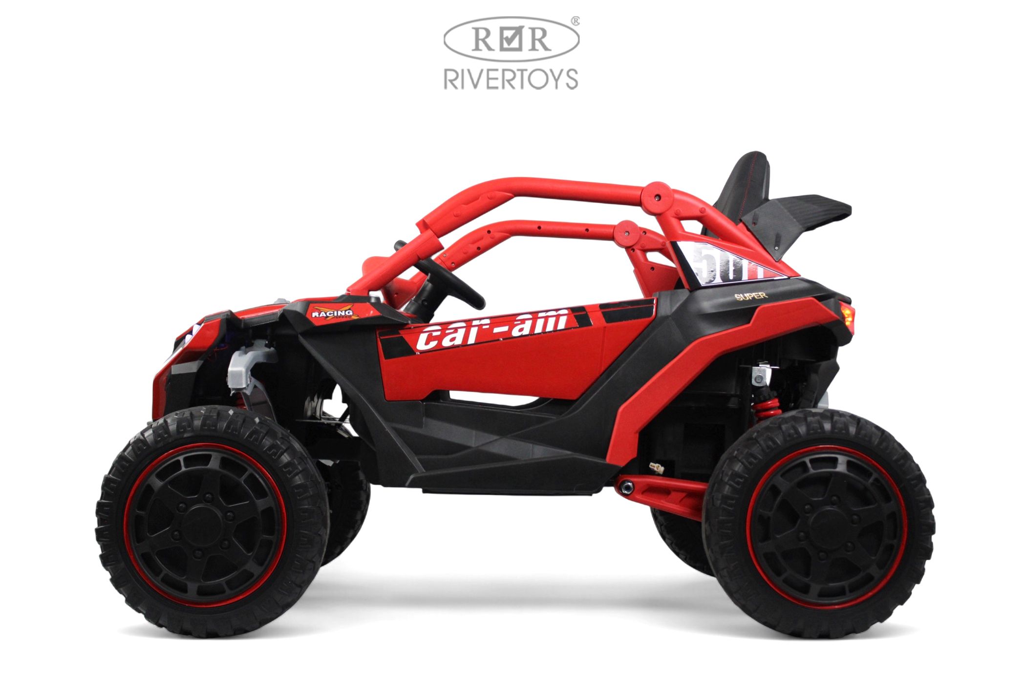 Электромобиль RIVERTOYS Z707ZZ-RED С пультом ДУ - фото 6