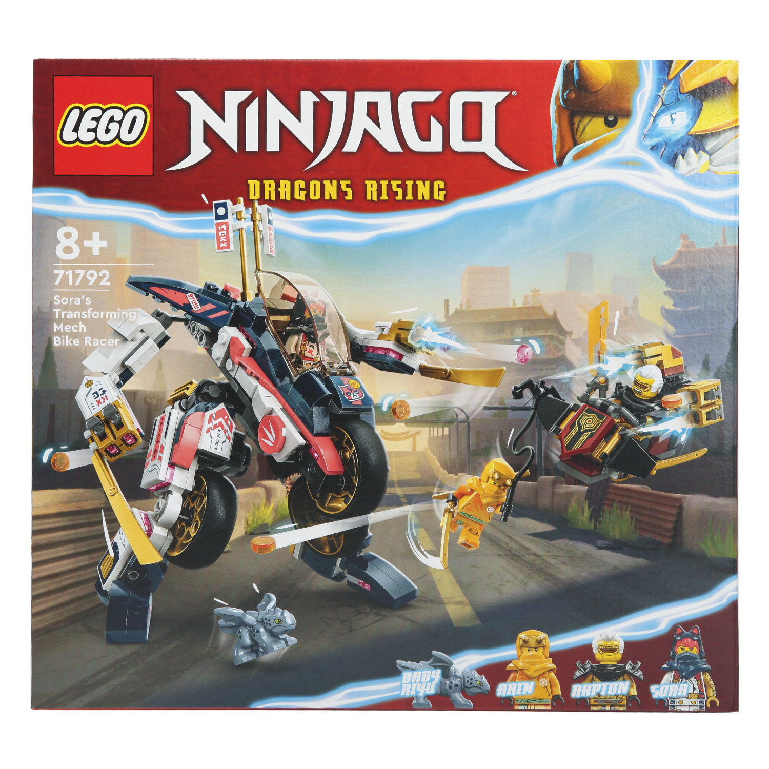 Конструктор LEGO NINJAGO Soras Transforming Mech Bike 384 дет. - фото 11