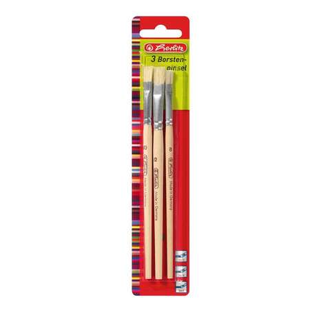 Кисть Herlitz 3 шт. (щетина)