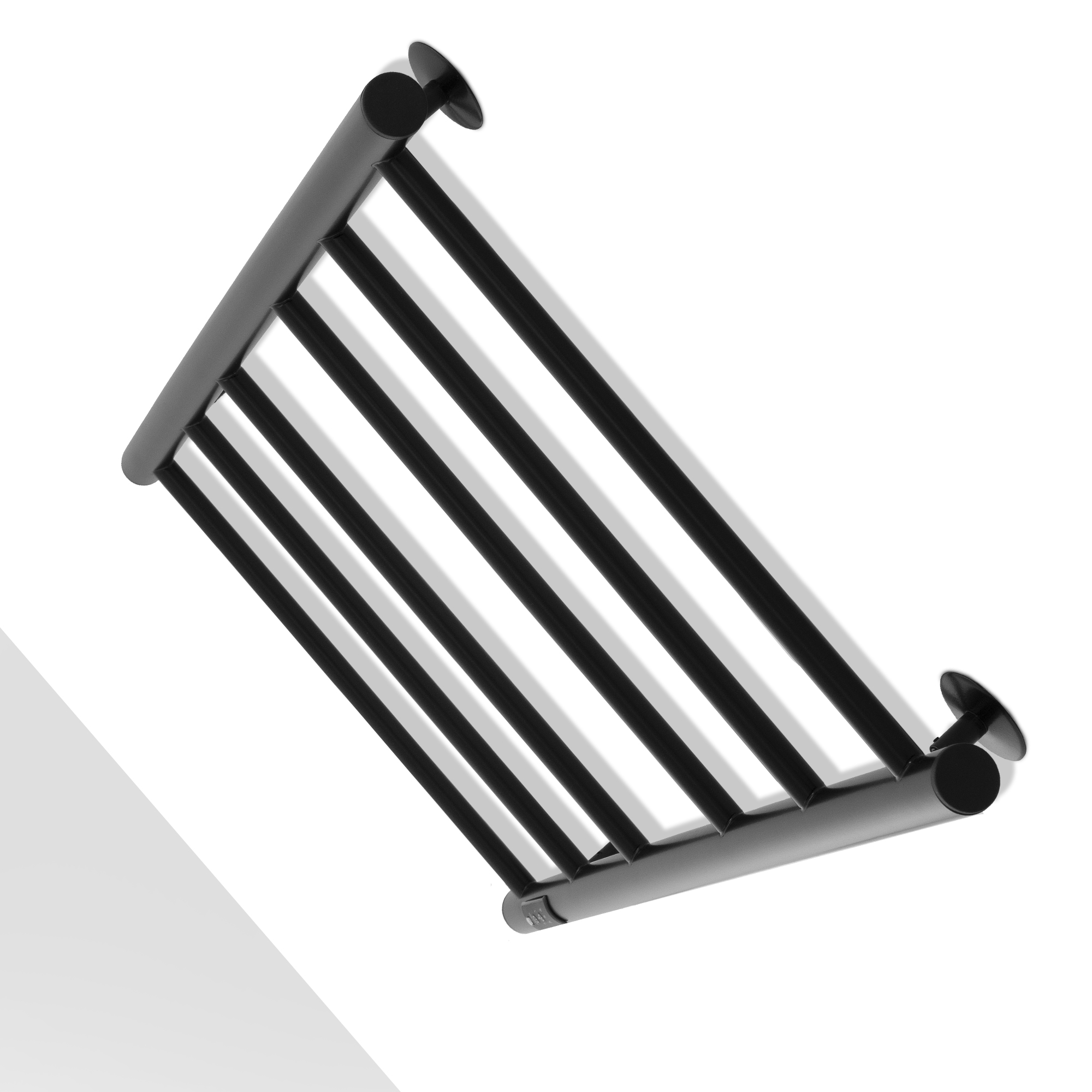 Полотенцесушитель электрический Energy ROUND 900x400 черный - фото 7