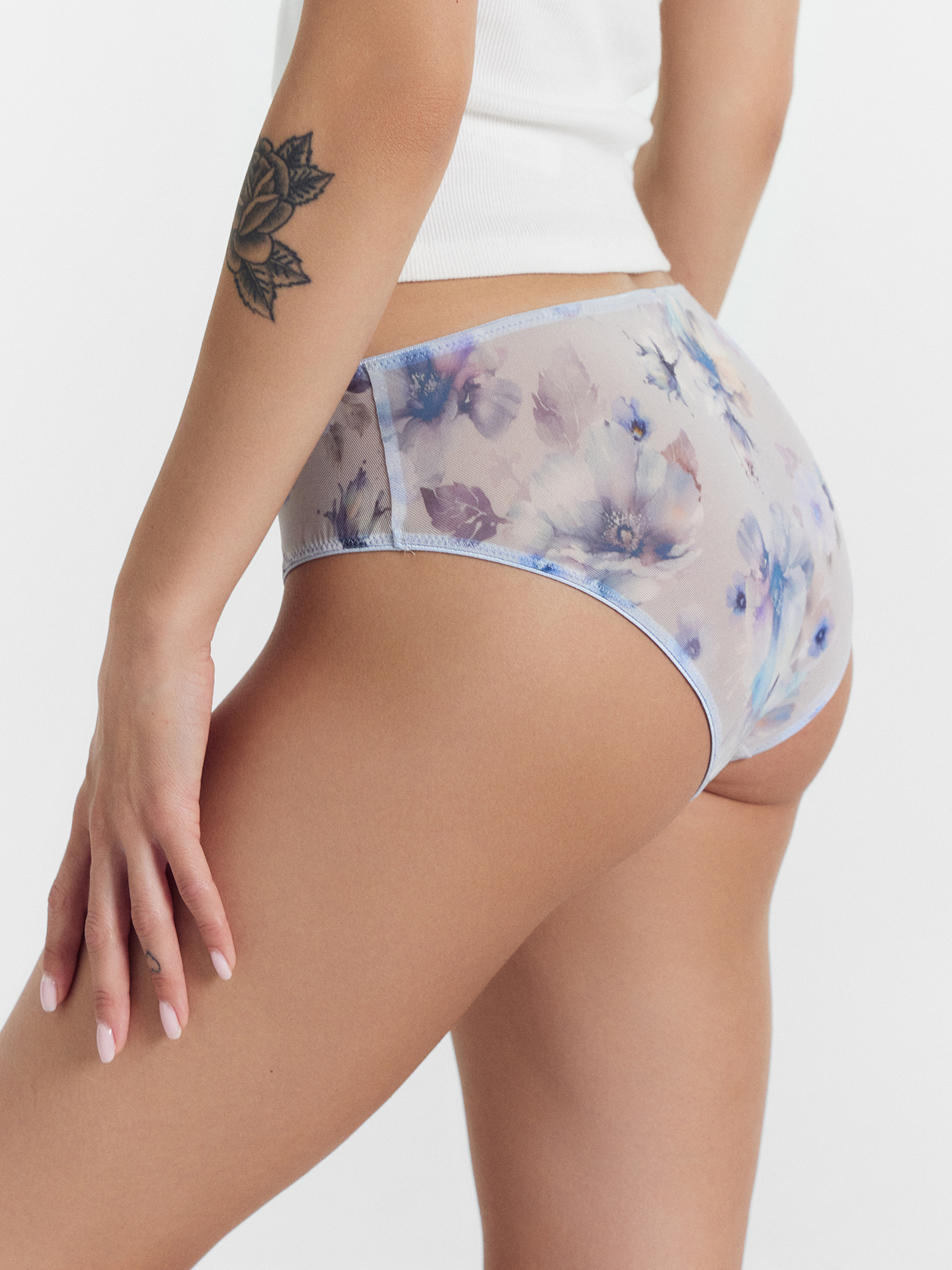 Трусы 2 шт Mark Formelle (Марк Формэль) 412451-2/крупные цветы на сером1 - фото 3