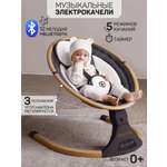 Электронные качели детские Amarobaby Ergo swing чёрные