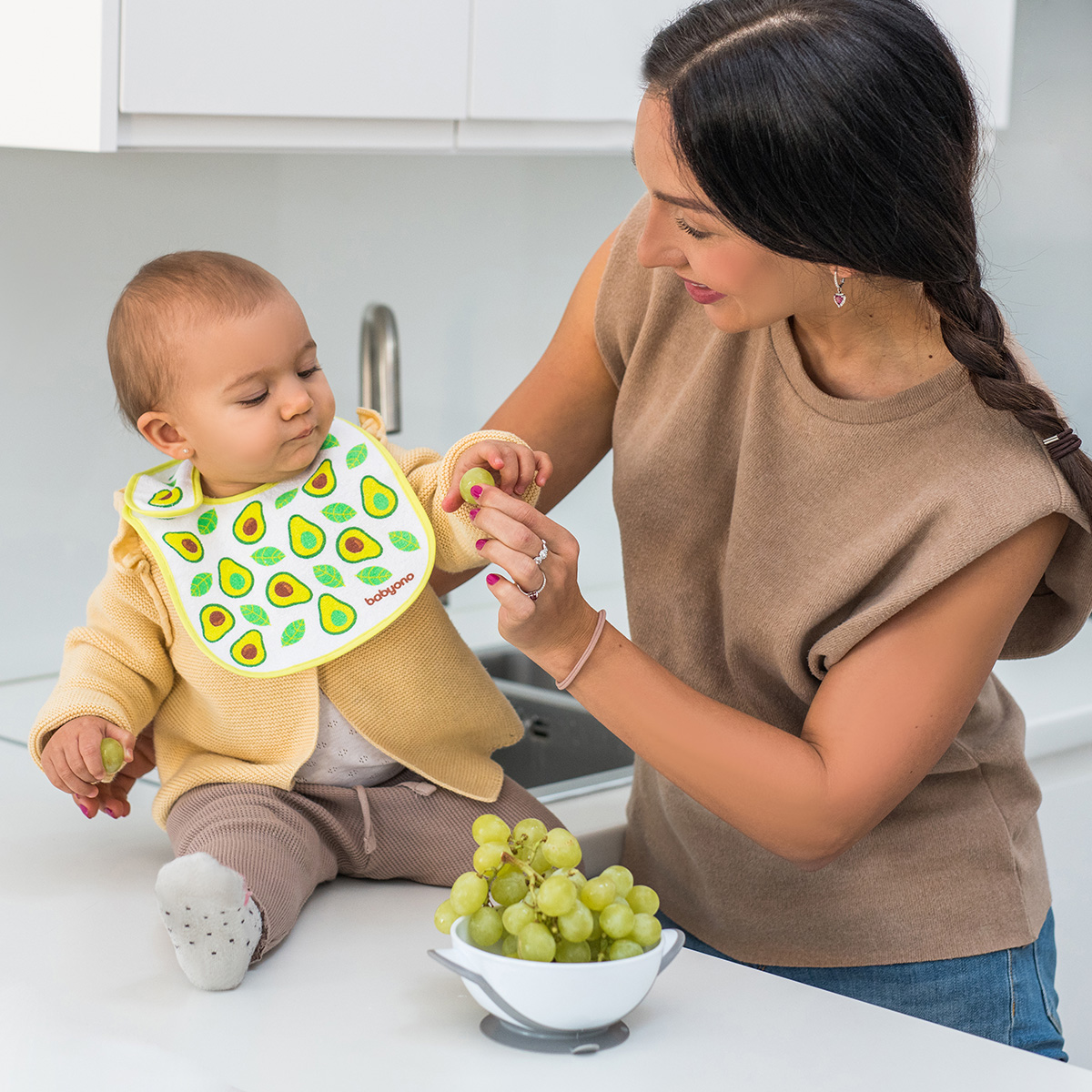 Нагрудник Babyono текстиль 1 шт. в ассортименте - фото 7
