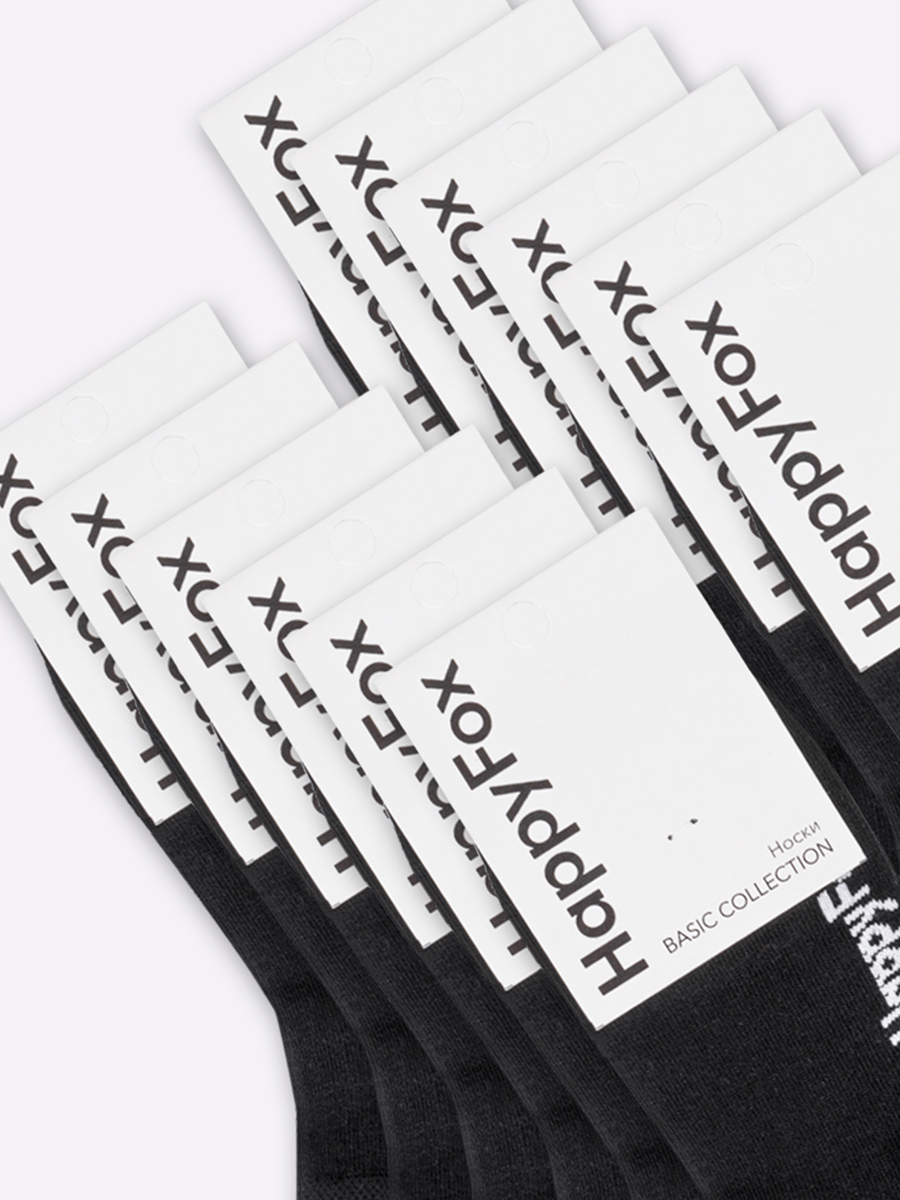 Носки 12 пар HappyFox HFET2001NBчерный.12 - фото 7