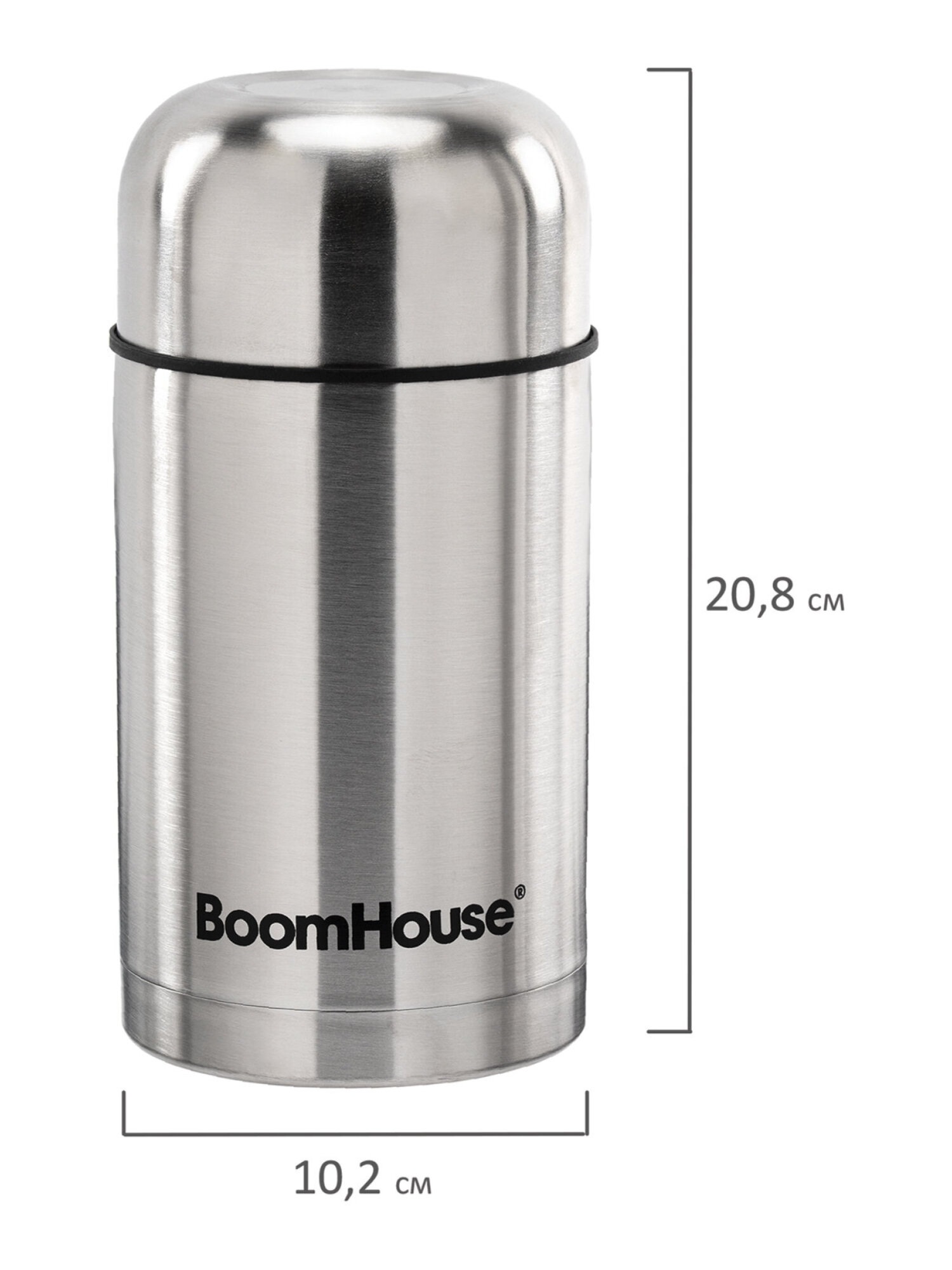 Термос BoomHouse для чая кофе еды 800 мл с широким горлом походный - фото 16