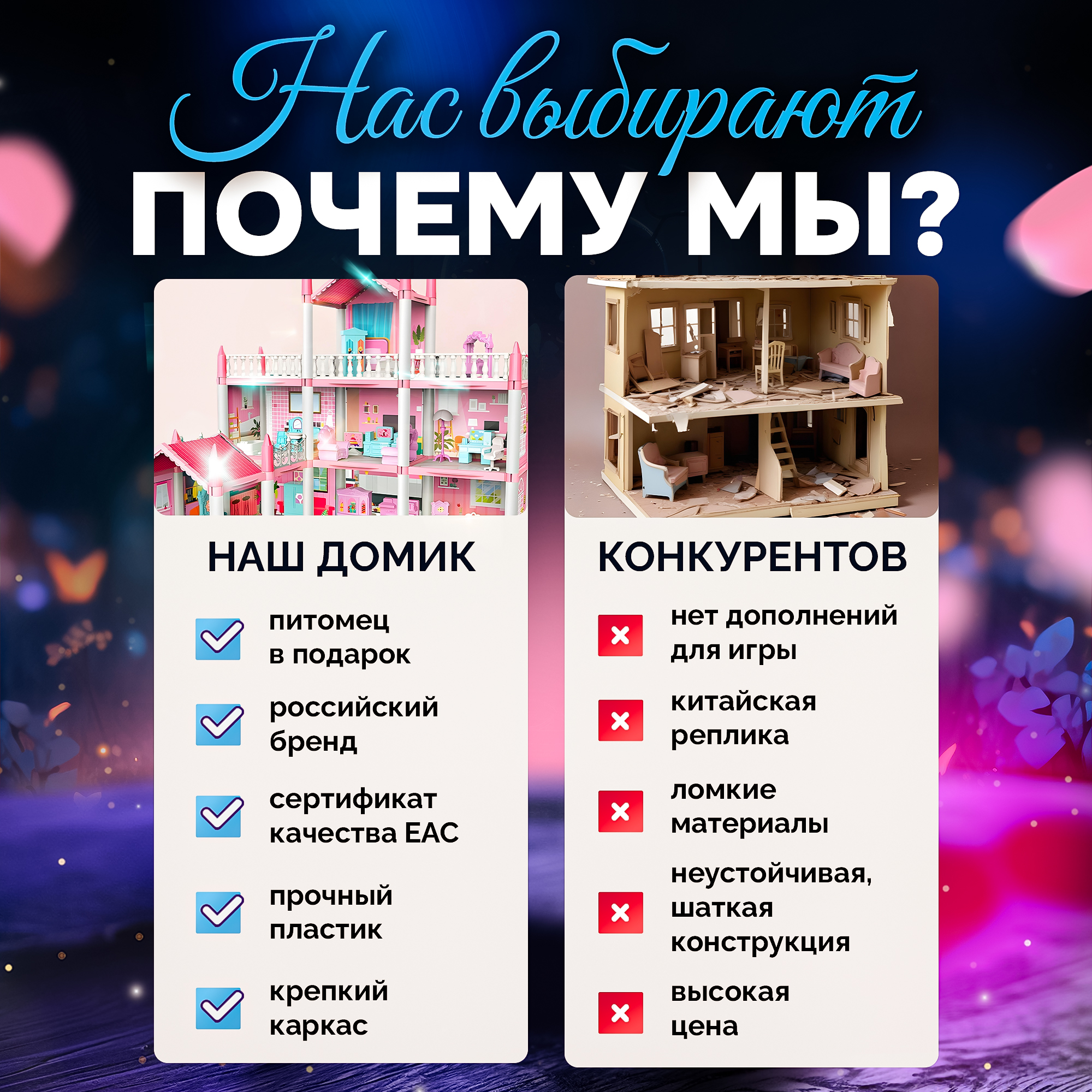 Домик для кукол SHARKTOYS с мебелью 11500017 - фото 9