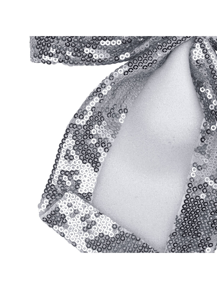 Елочные игрушки Золотая сказка украшение новогодней елки Бант с пайетками 20x22 см - фото 12