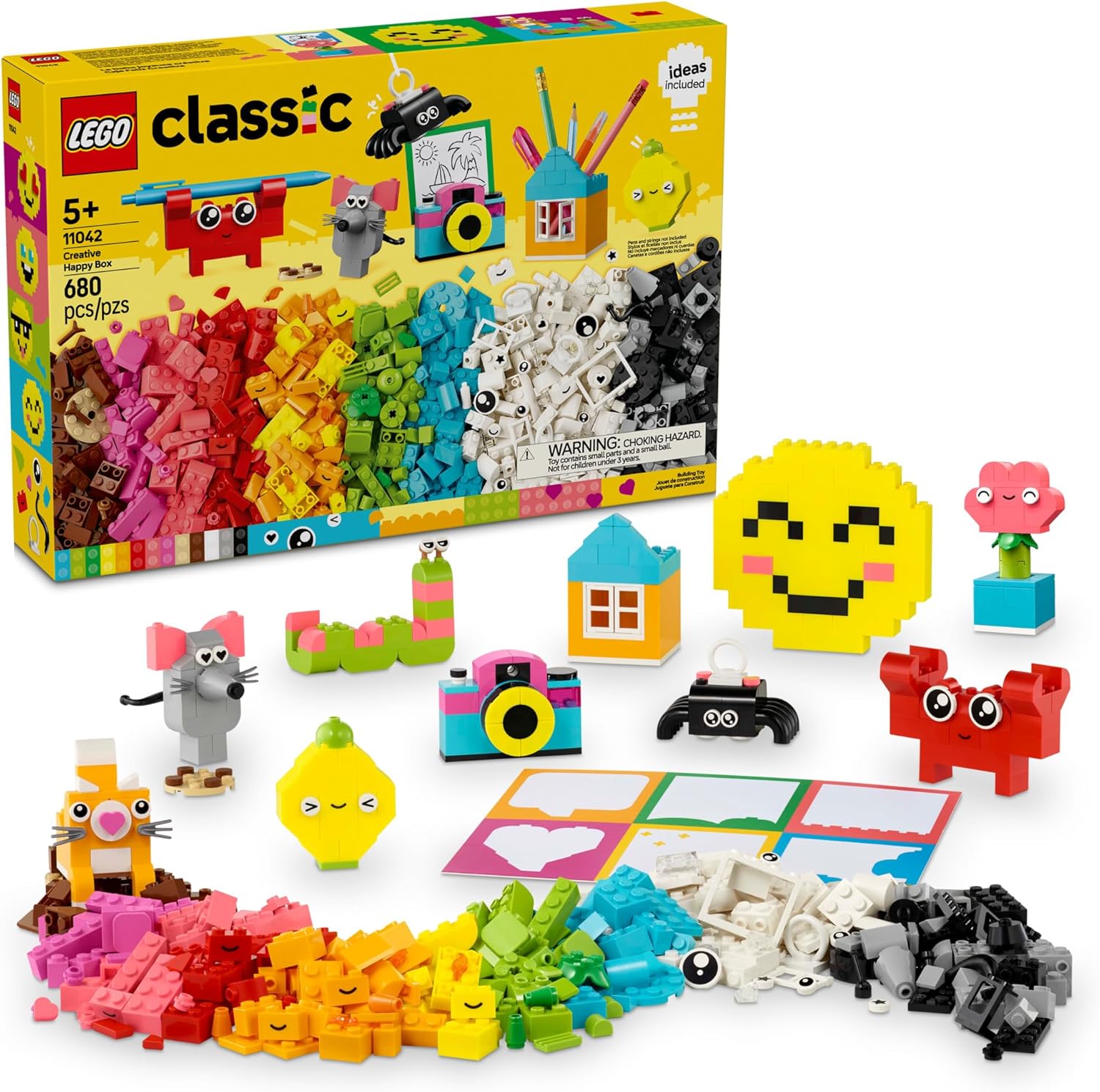 Конструктор LEGO Classic Творческая коробка счастья 680 дет. - фото 1