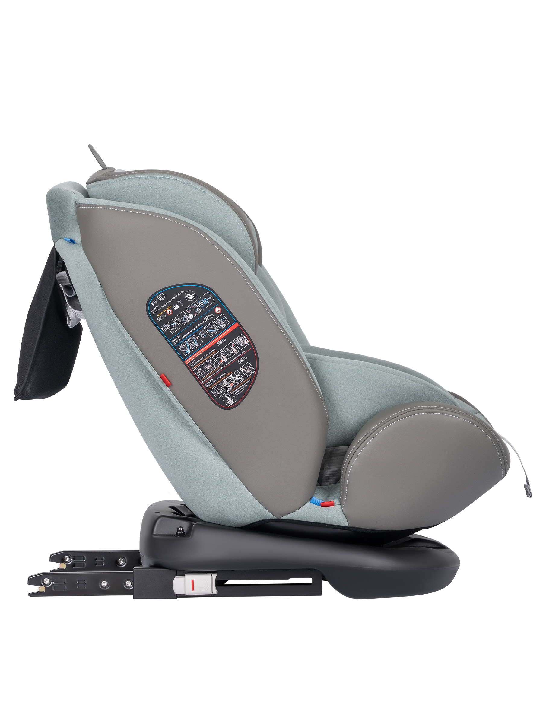 Автокресло Indigo Aero, шалфей Isofix 0+/1/2/3 (0-36 кг) - фото 5