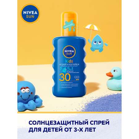 Спрей Nivea Sun Kids солнцезащитный СЗФ 30 200мл 85403