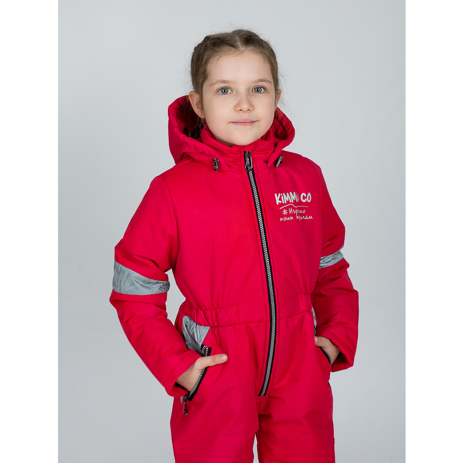 Комбинезон KiMMi co К-150830-041 красный - фото 3