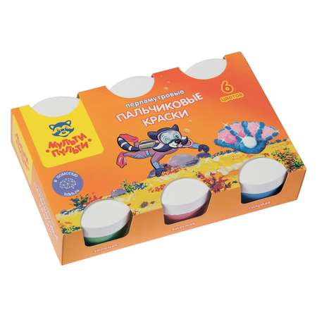 Краски пальчиковые МуЛьти-ПуЛьти 6 цв.