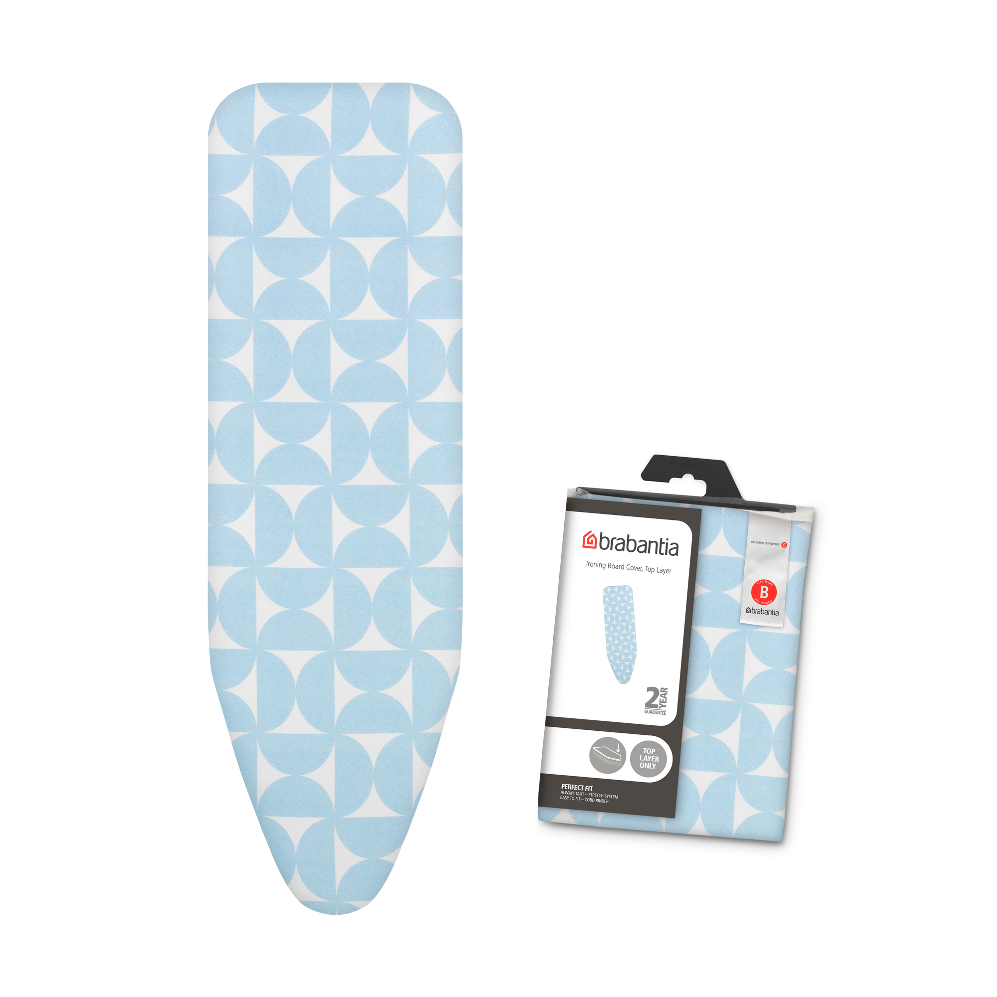 Чехол для гладильной доски Brabantia Свежий бриз 124х38см (8мм) 219825 - фото 3