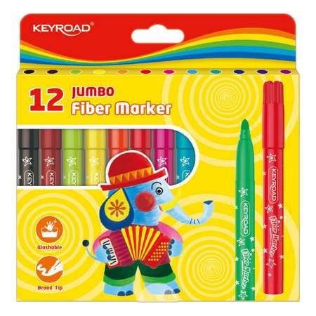 Фломастеры KEYROAD 12 цв.