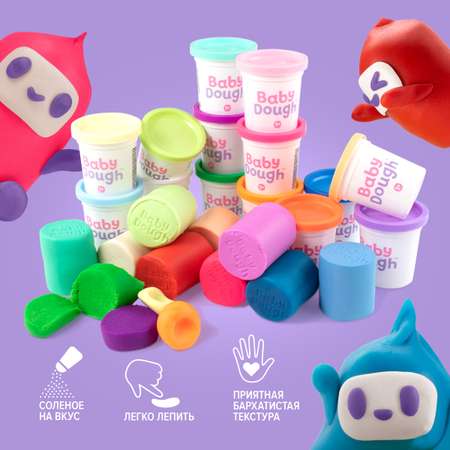 Тесто-пластилин BabyDough 14 цв.