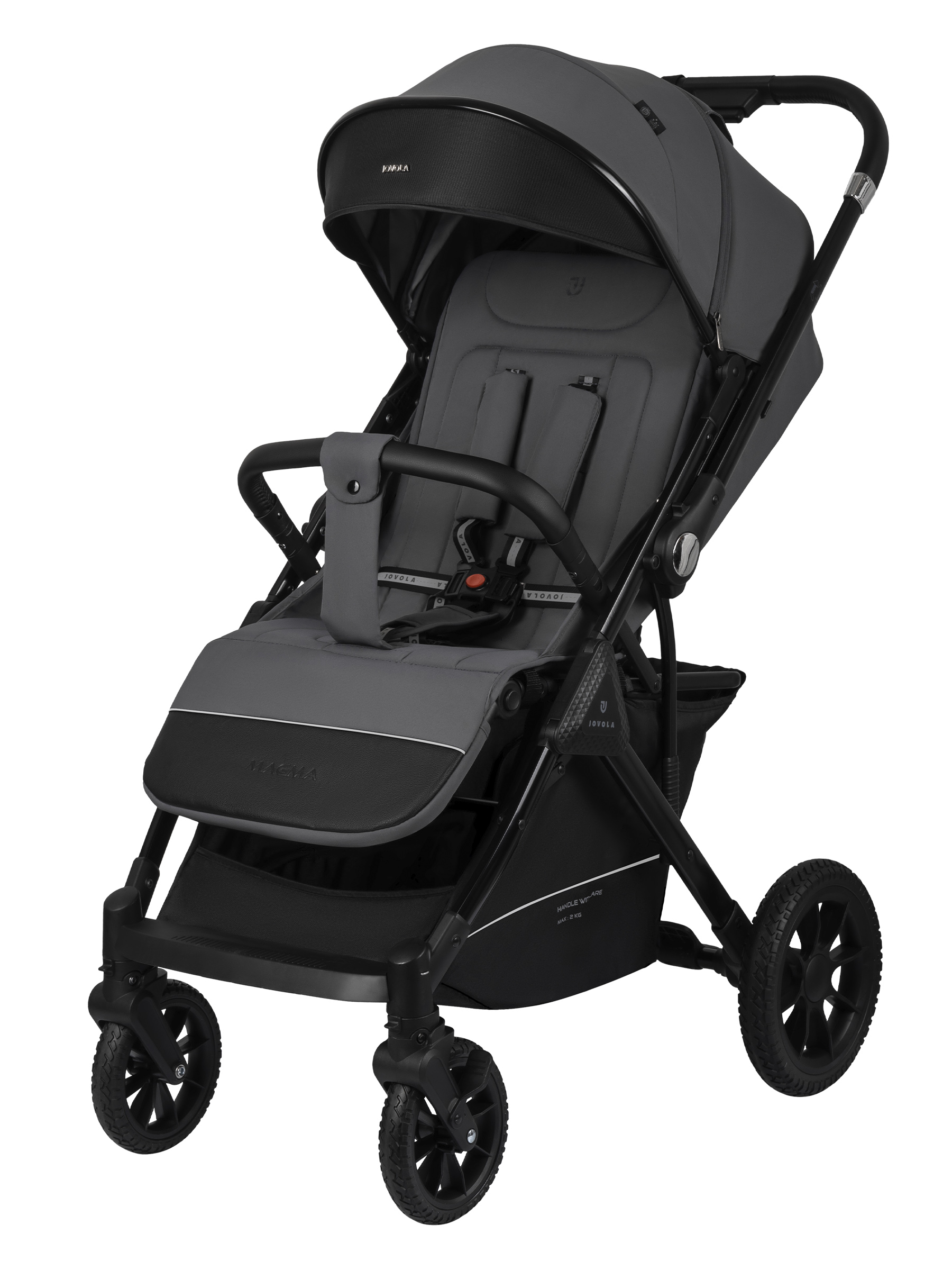 Коляска прогулочная JOVOLA Magma Plus темно-серый - фото 13