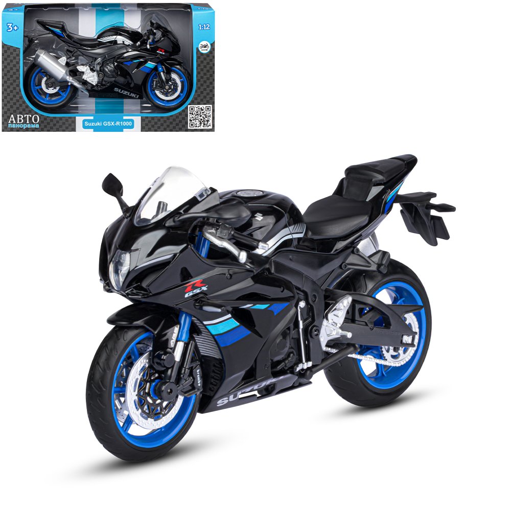 Мотоцикл АВТОпанорама Suzuki GSX R1000 1:12 JB1251572 - фото 9