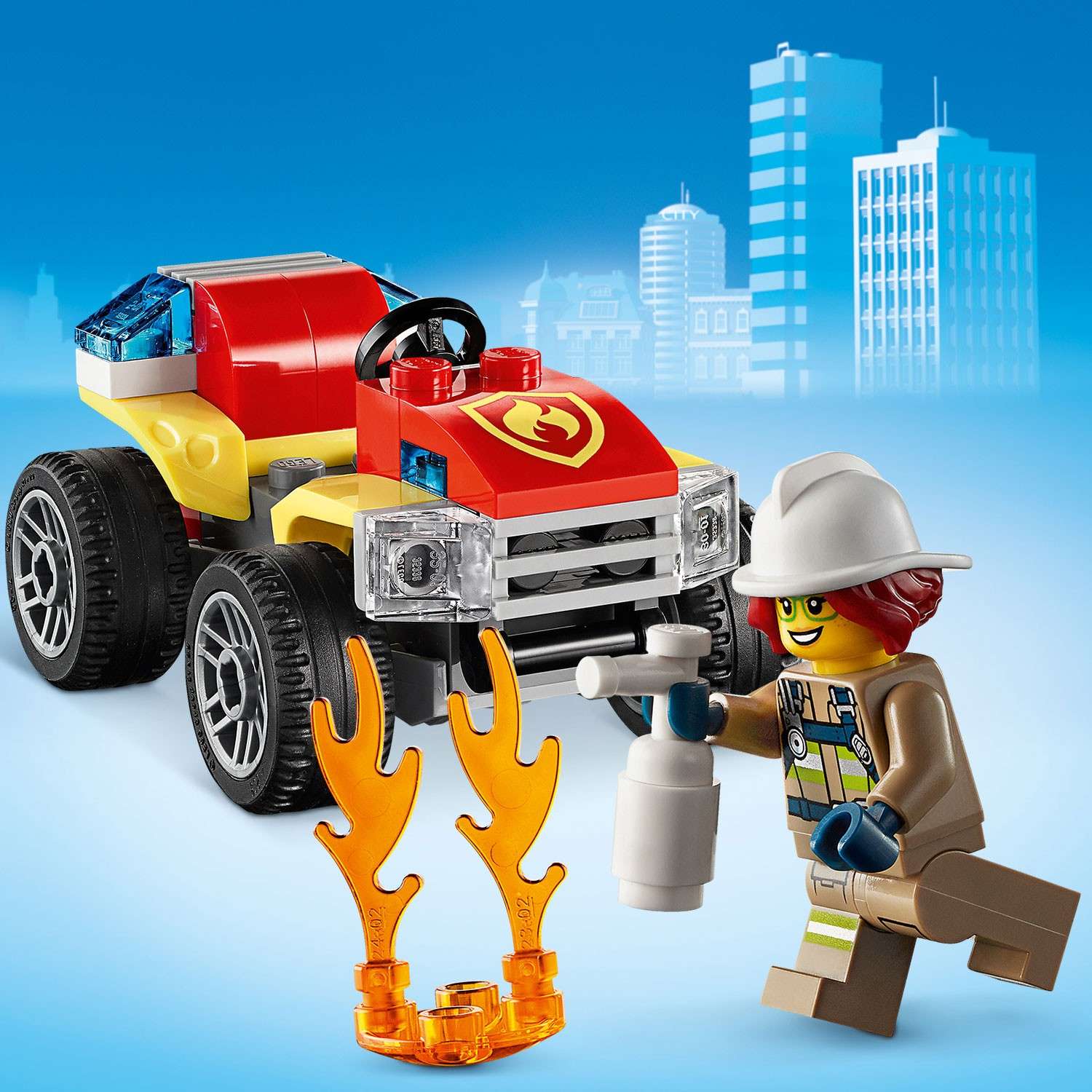 Конструктор LEGO City Fire Пожарный вертолет блочный - фото 13