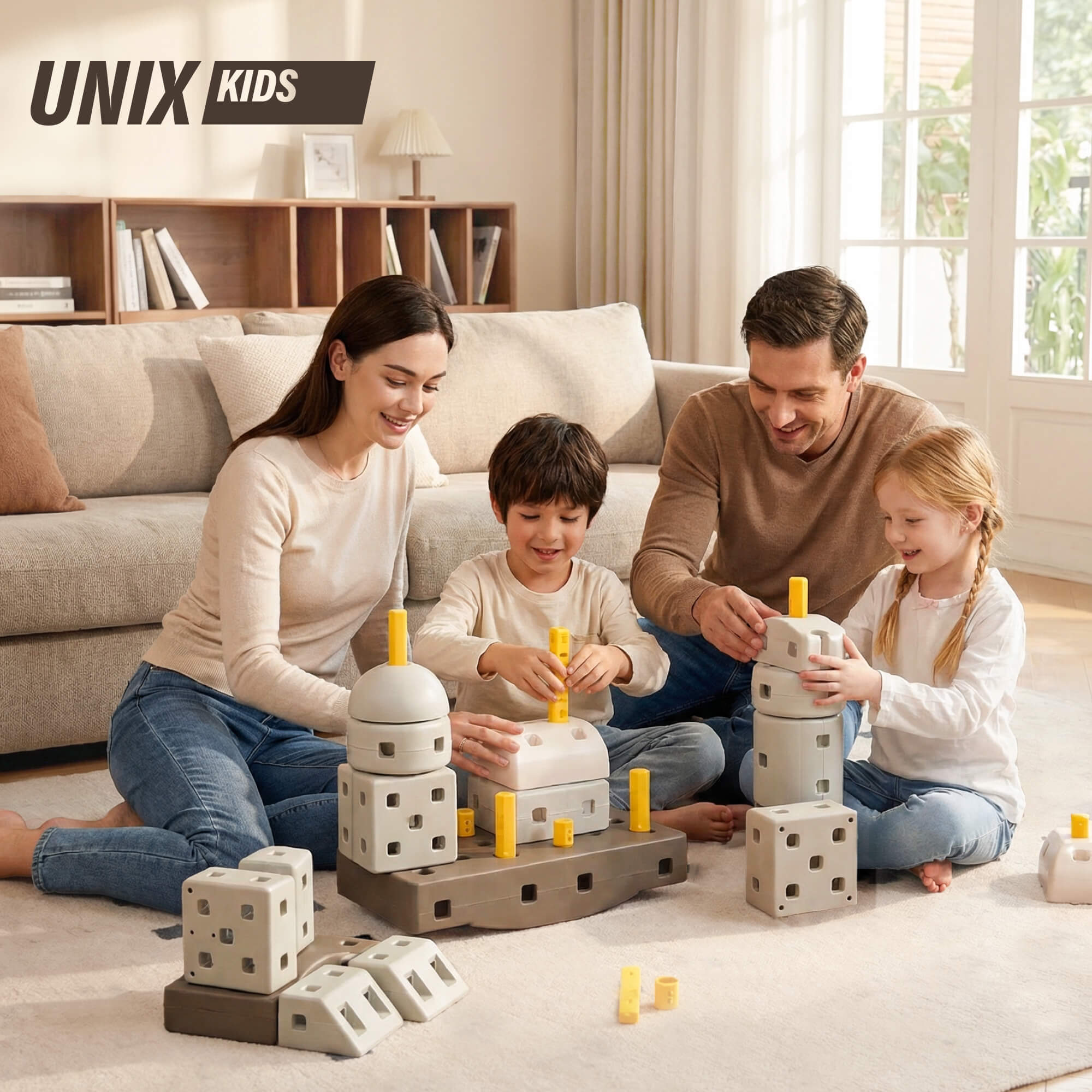Конструктор UNIX Kids Робот с музыкальным блоком 44 дет. - фото 1