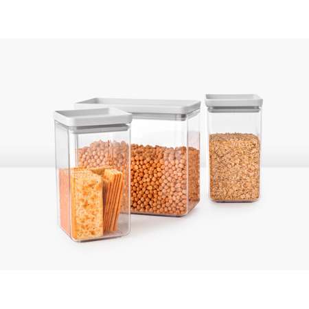 Набор модульных контейнеров Brabantia Tasty+ 3шт светло-серый 230769