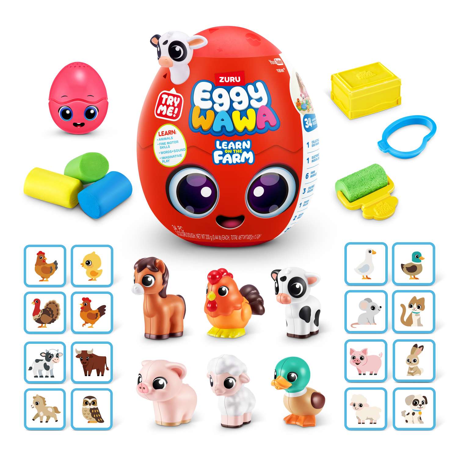 Игровой набор EGGYWAWA Farm animals - фото 27