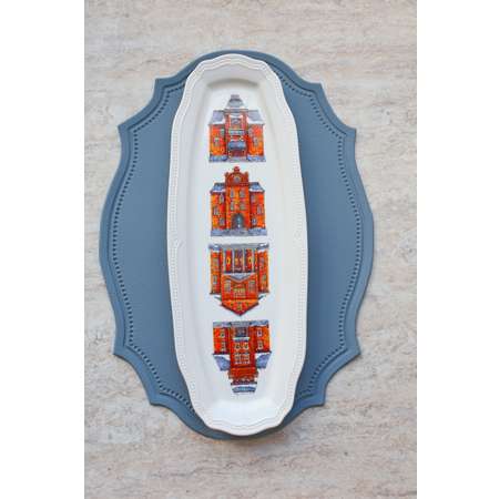 Блюдо сервировочное Myatashop Snow Town