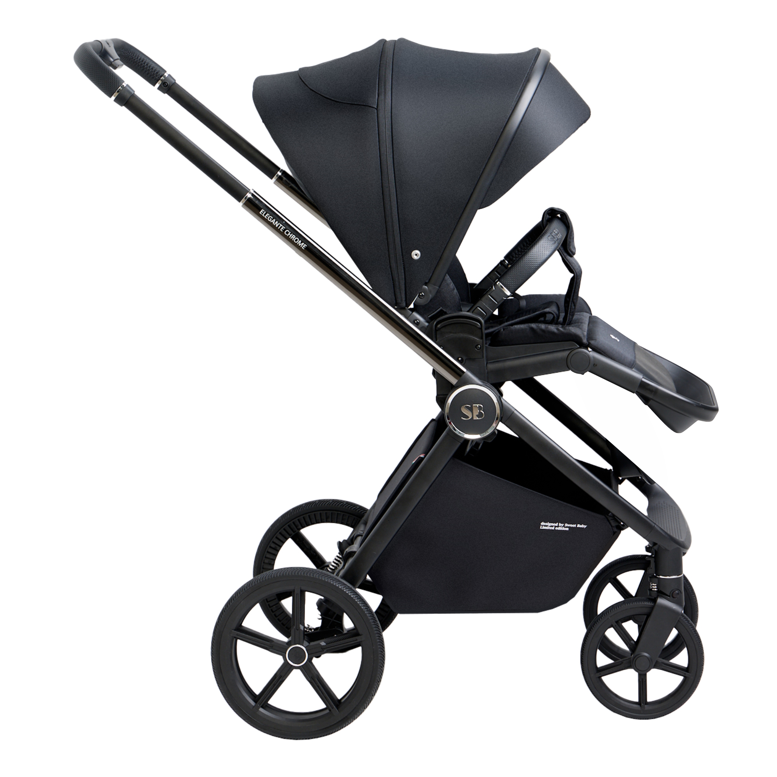 Коляска 2в1 Sweet Baby Elegante Chrome Black - фото 58