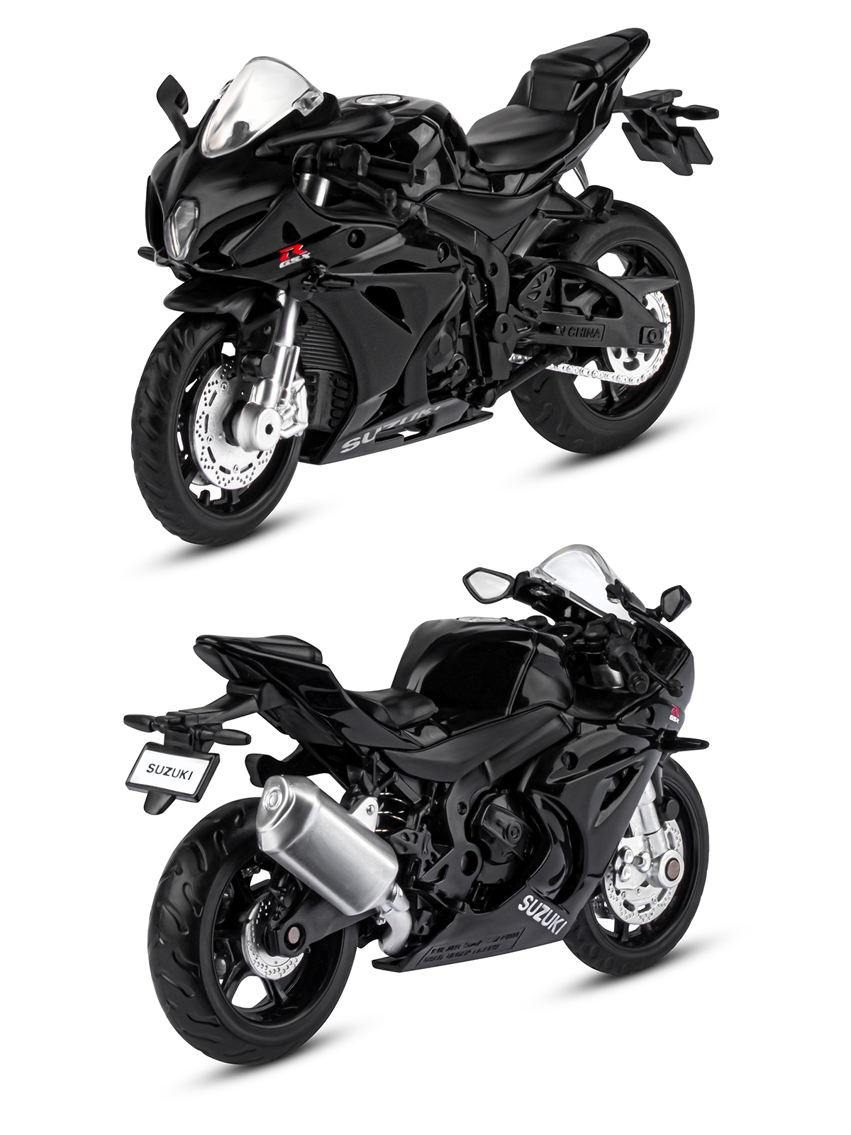 Мотоцикл АВТОпанорама Suzuki GSХ R1000 1:18 JB1251567 - фото 5