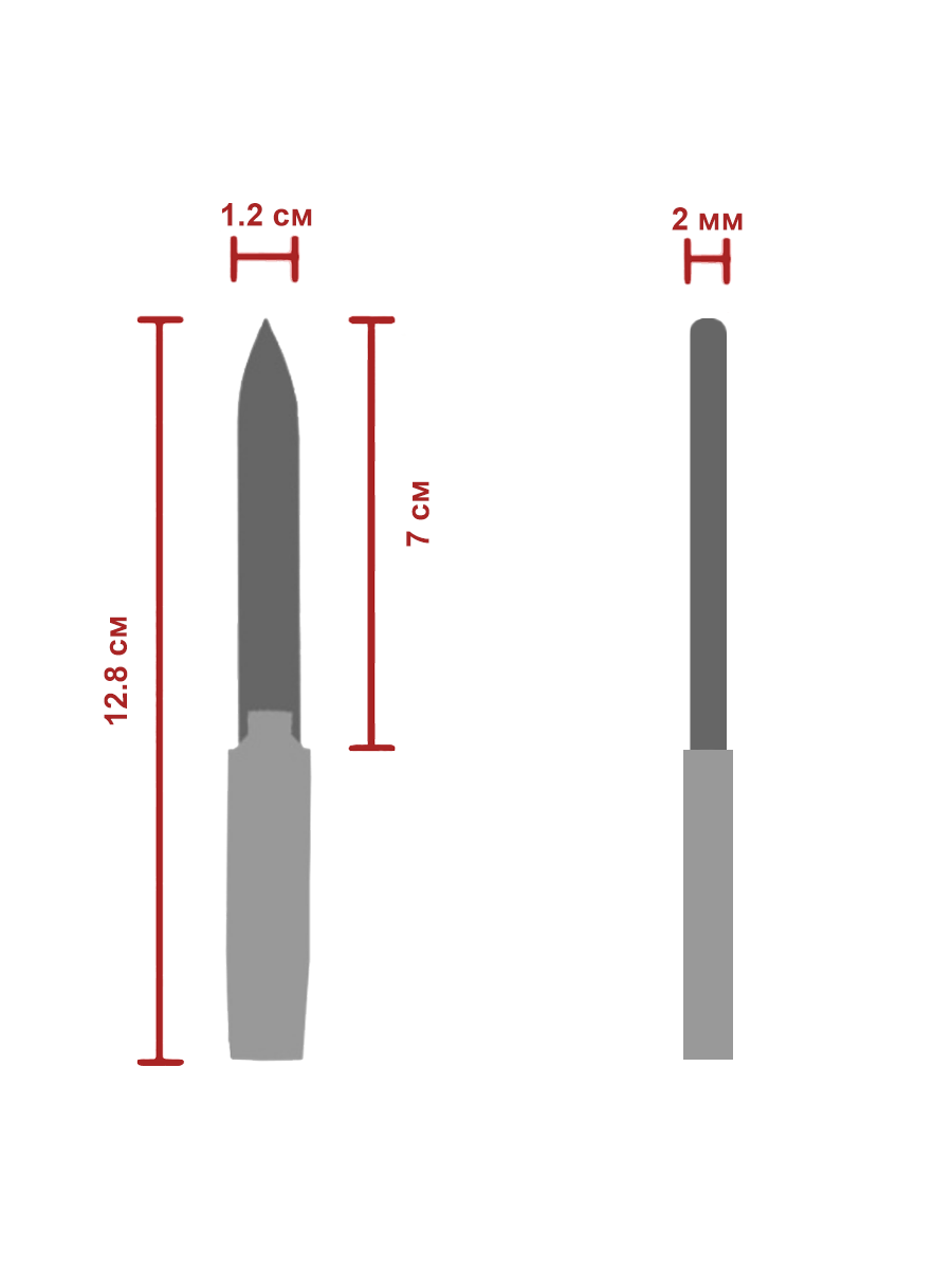Пилочка BOHEMIA Czech Glass Nail Files 2 предм. - фото 3