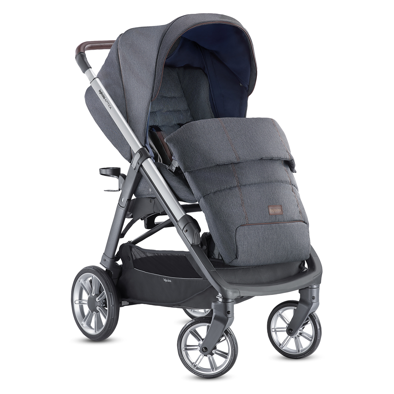 Коляска 4в1 Inglesina серый - фото 4
