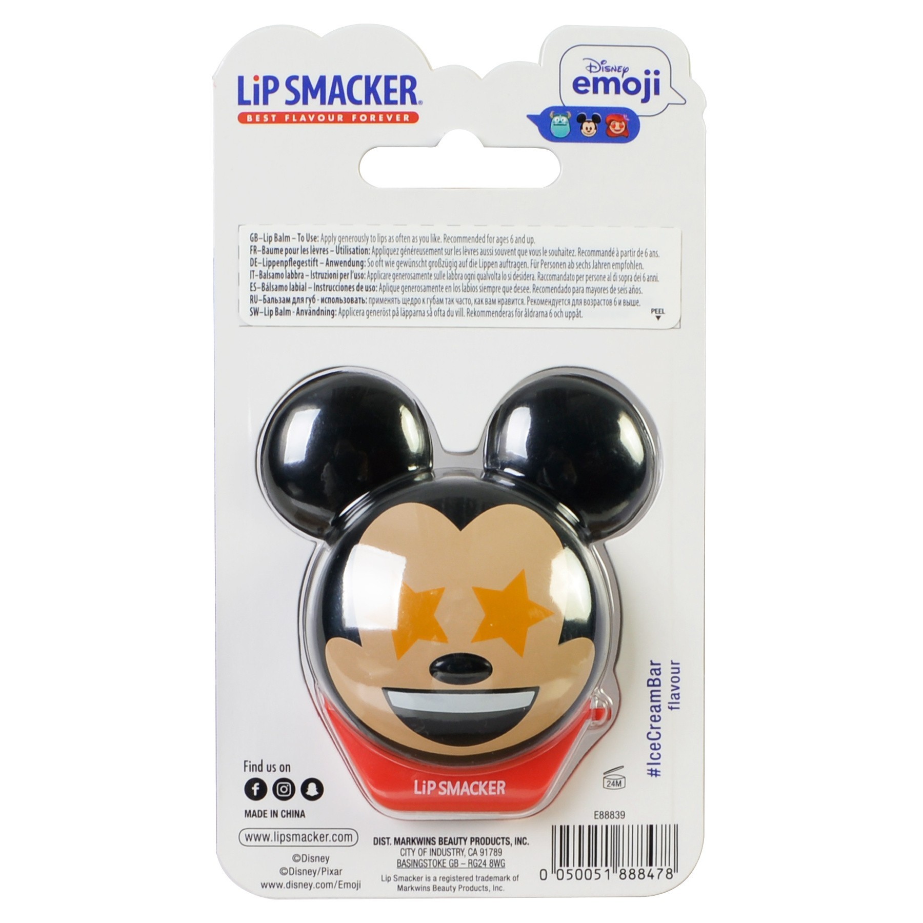 Бальзам для губ Lip Smacker Disney Mickey Мороженое Е88839 - фото 3