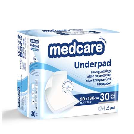 Пелёнки одноразовые MedCare 90х180 см 30 шт.