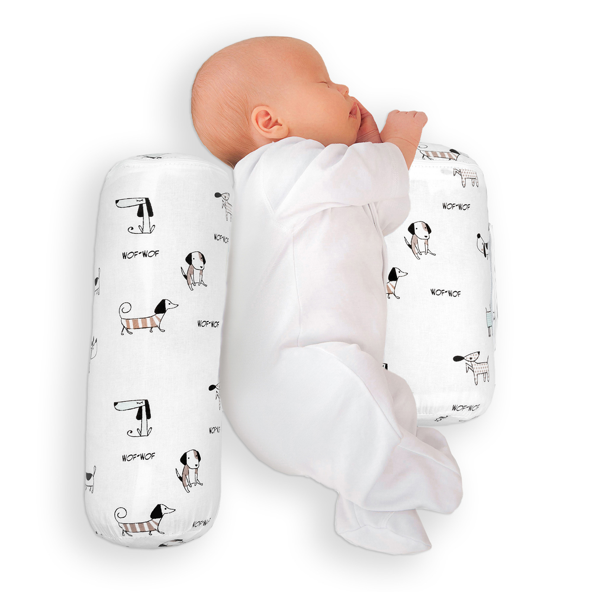 Подушка для боковой поддержки AmaroBaby Nature Anatomy с лузгой гречихи Собачки - фото 7