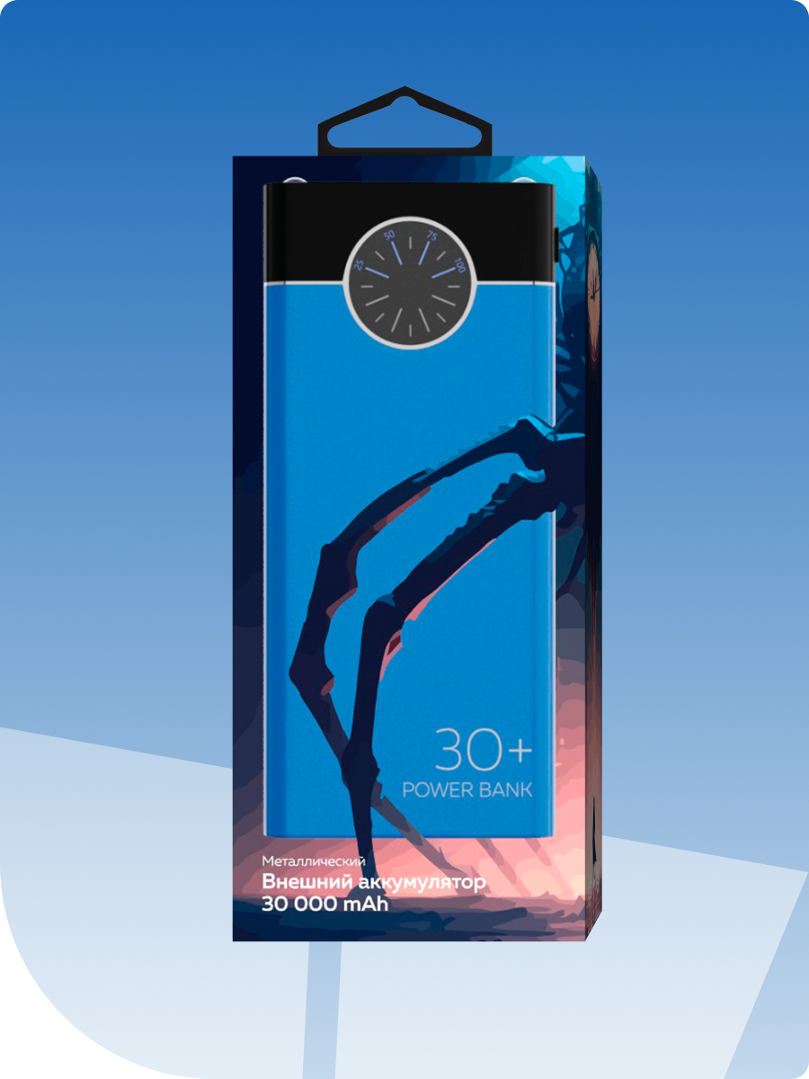 Внешний аккумулятор More Choice PB40-30 Blue - фото 5