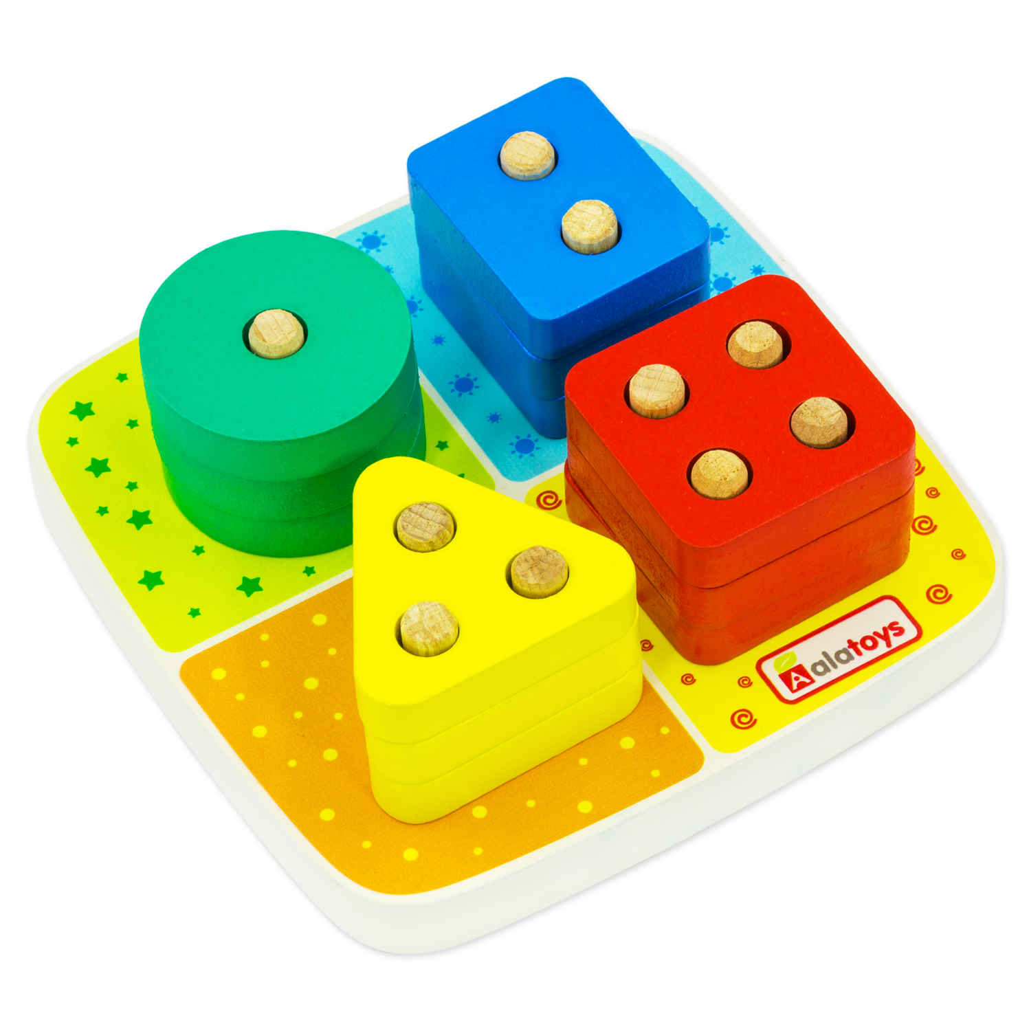 Игрушка Alatoys сортер Фигуры геометрические - фото 19