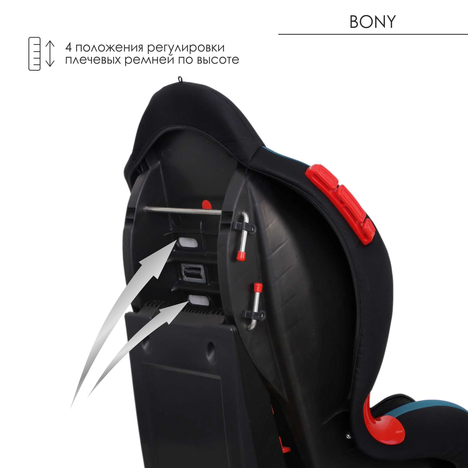 Автокресло Babyton Bony Black-Aqua 1/2 (9-25 кг) - фото 5