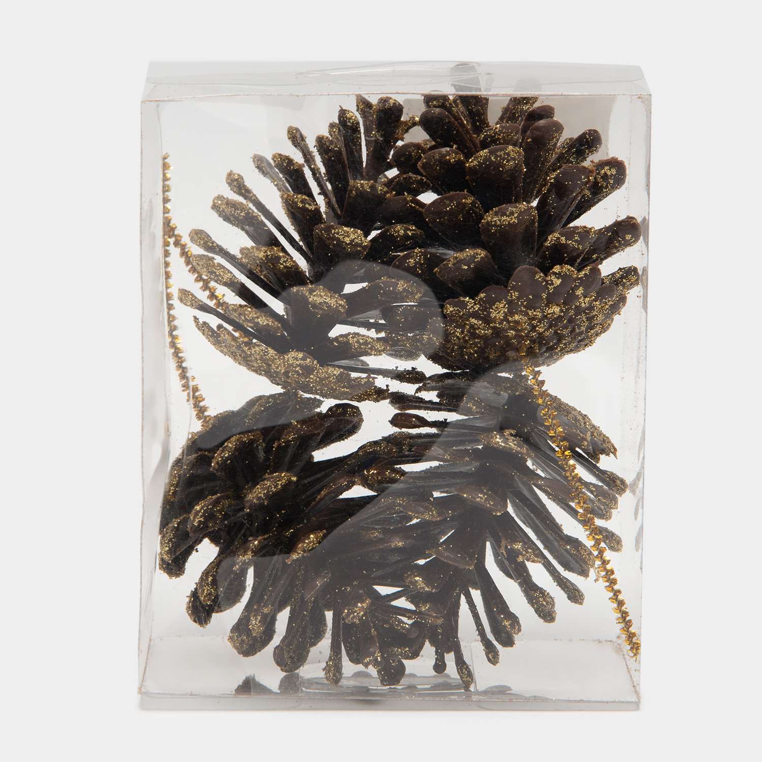 Набор ёлочных украшений ё Шишки в ассортименте 4шт - фото 1