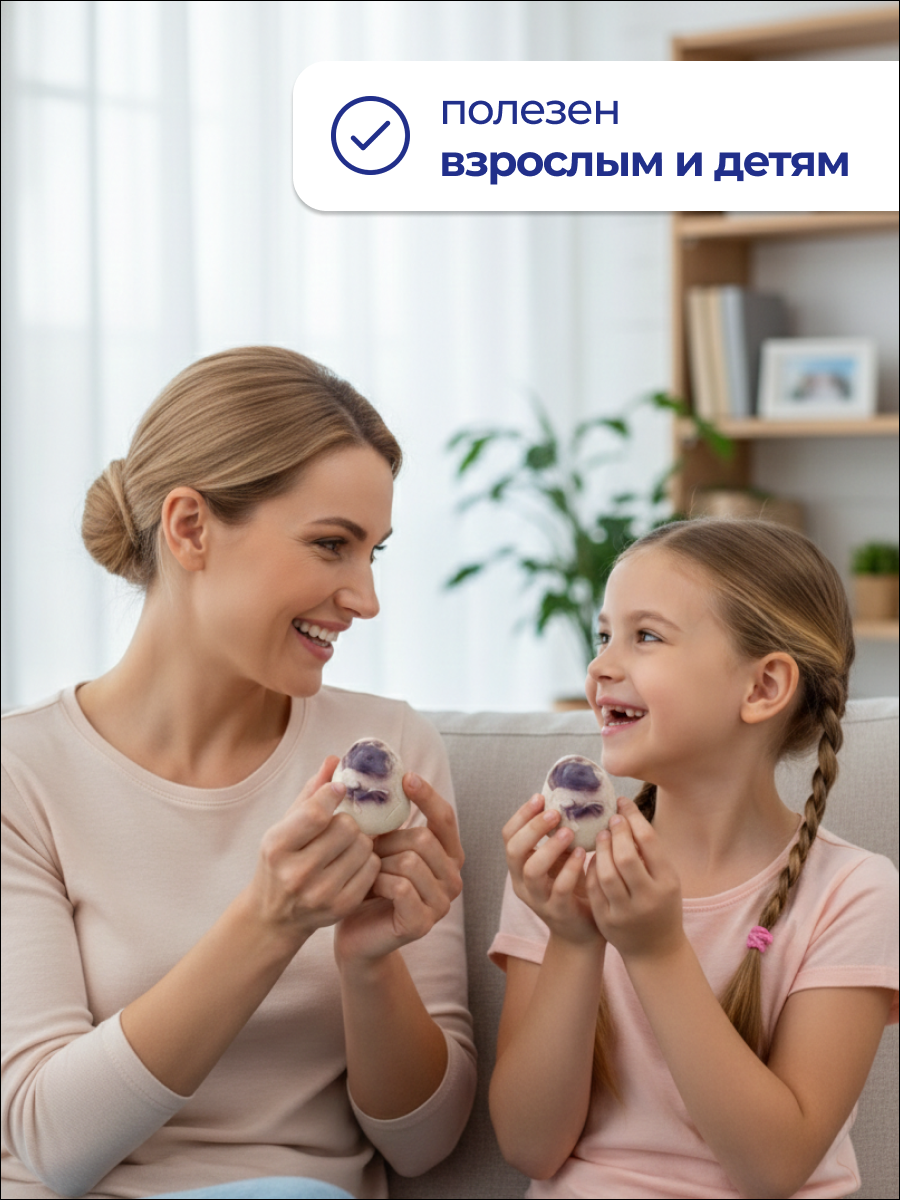 Игрушка-антистресс iLikeGift сквиш Динозавр в яйце фиолетовый - фото 6