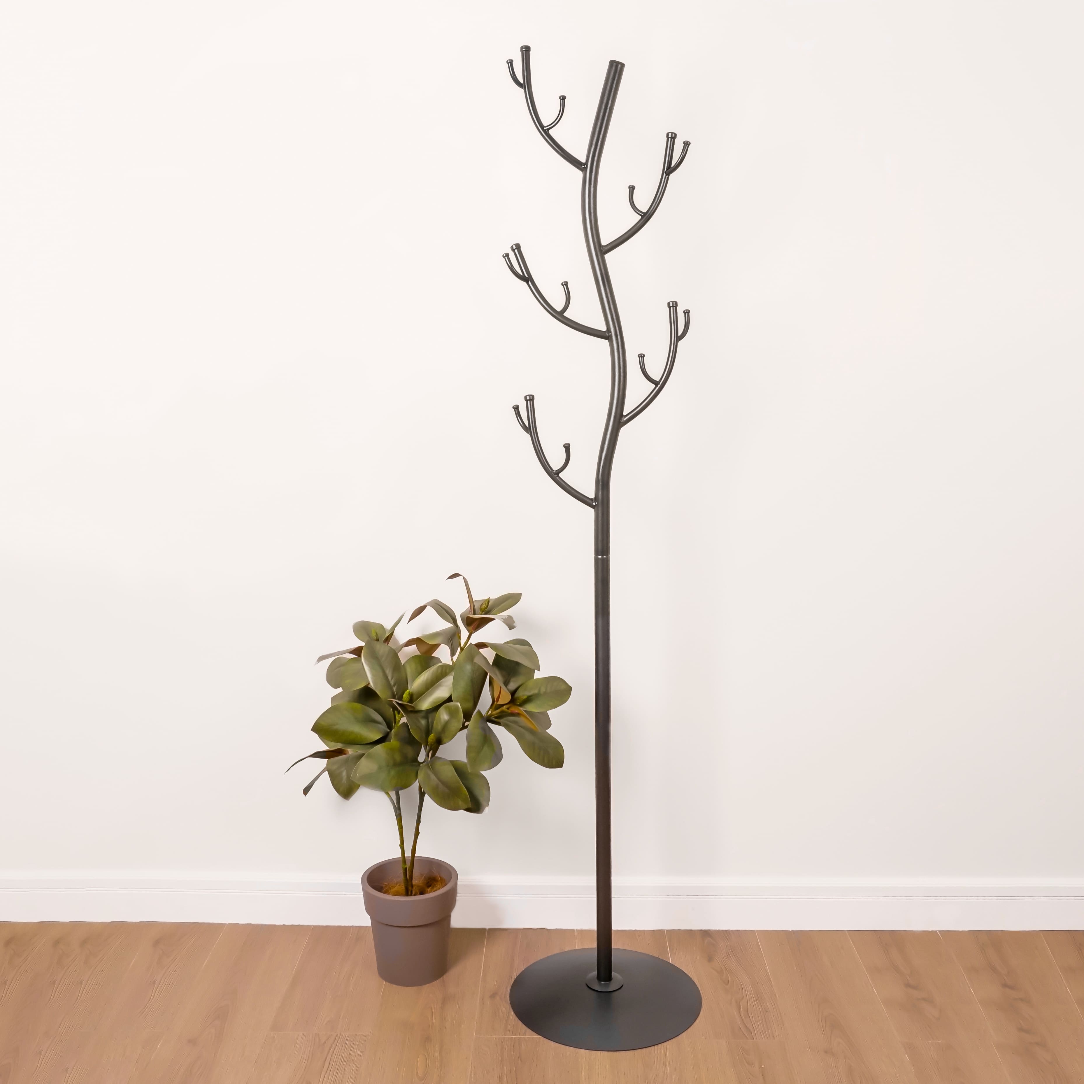 Вешалка напольная ЗМИ Дерево цвет графит - фото 4