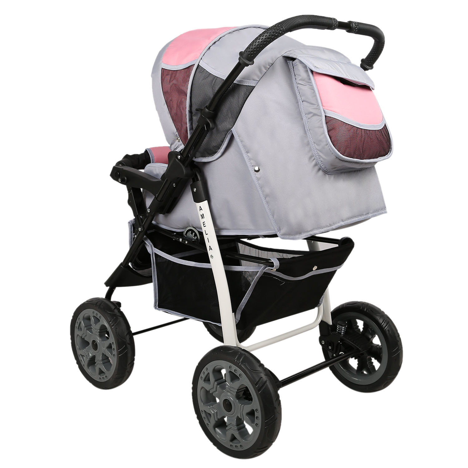 Коляска трансформер alis Amelia розовый - фото 8