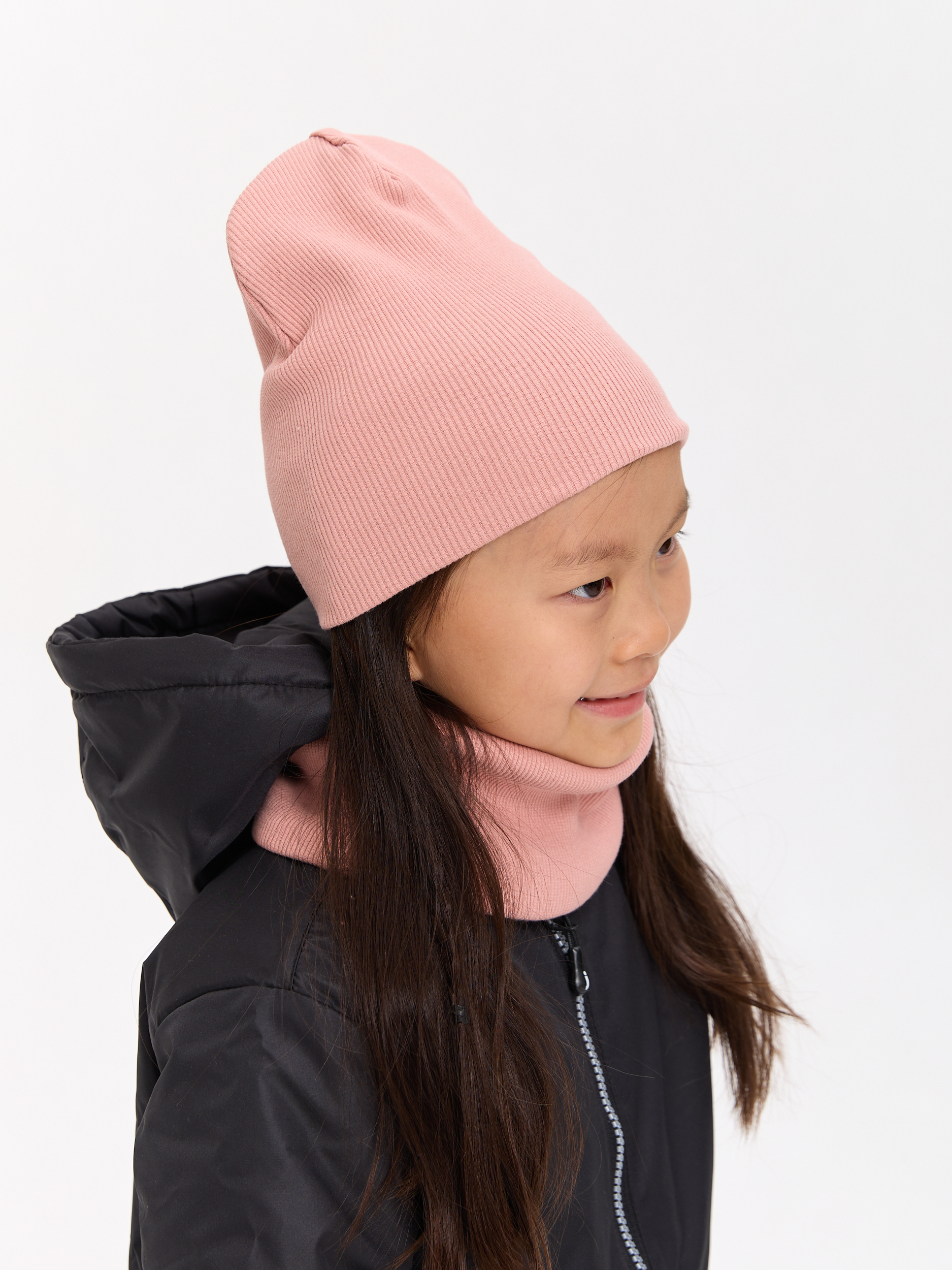 Шапка и снуд Лапушка 0258 пудра - фото 4