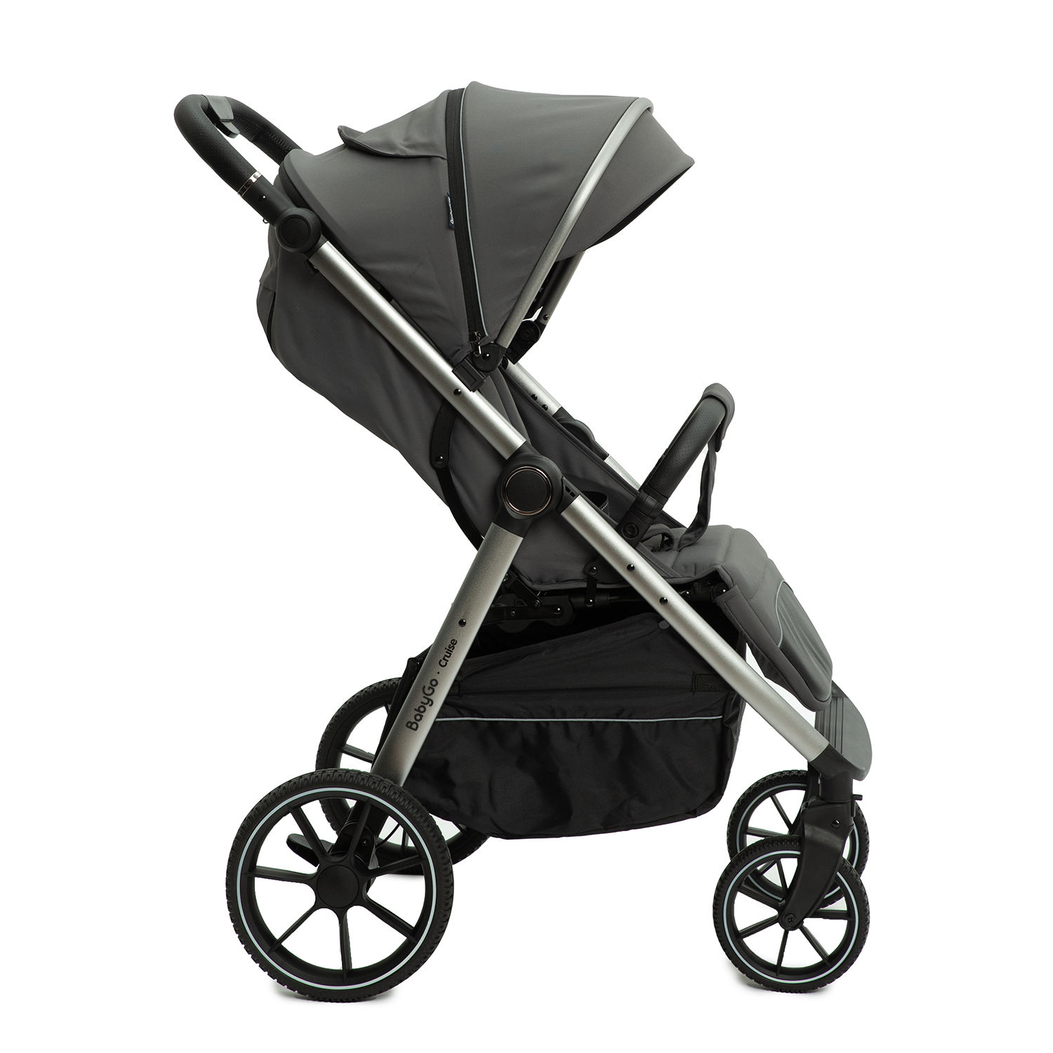 Коляска прогулочная BabyGo Cruise New серый - фото 11