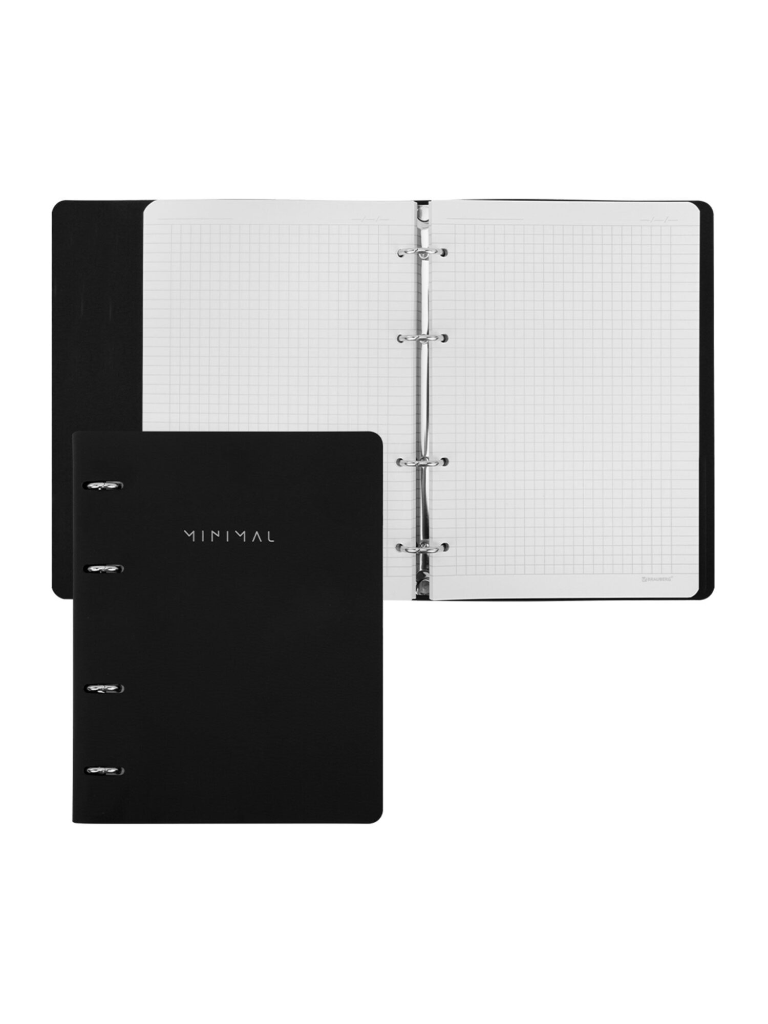 Тетрадь со сменным блоком Brauberg клетка 120 лист. - фото 8