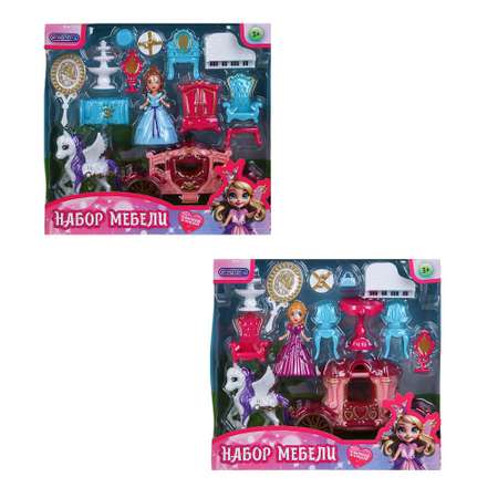 Игровой набор Игроленд Кукла принцесса с каретой
