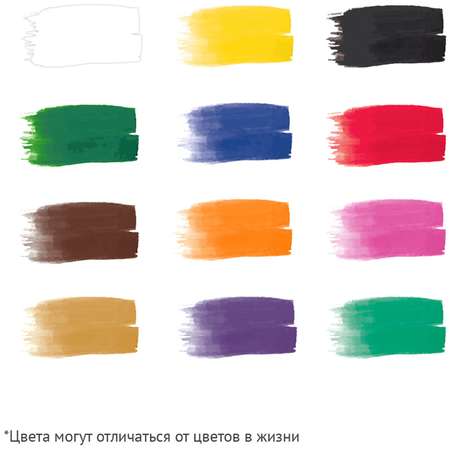 Краски гуашь ГАММА 12 цв.