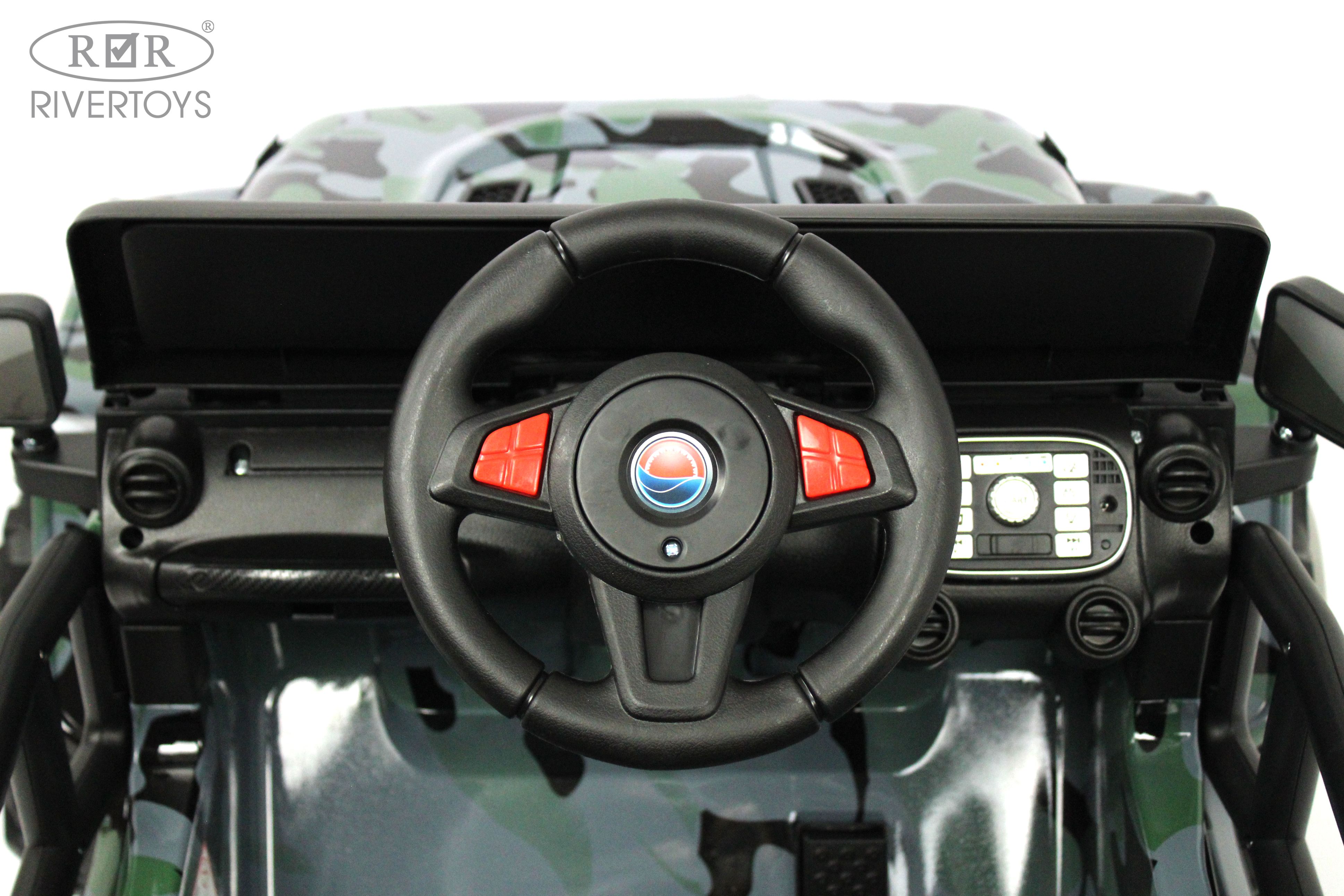 Электромобиль RIVERTOYS T222TT-4WD-CAMOUFLAGE С пультом ДУ - фото 13