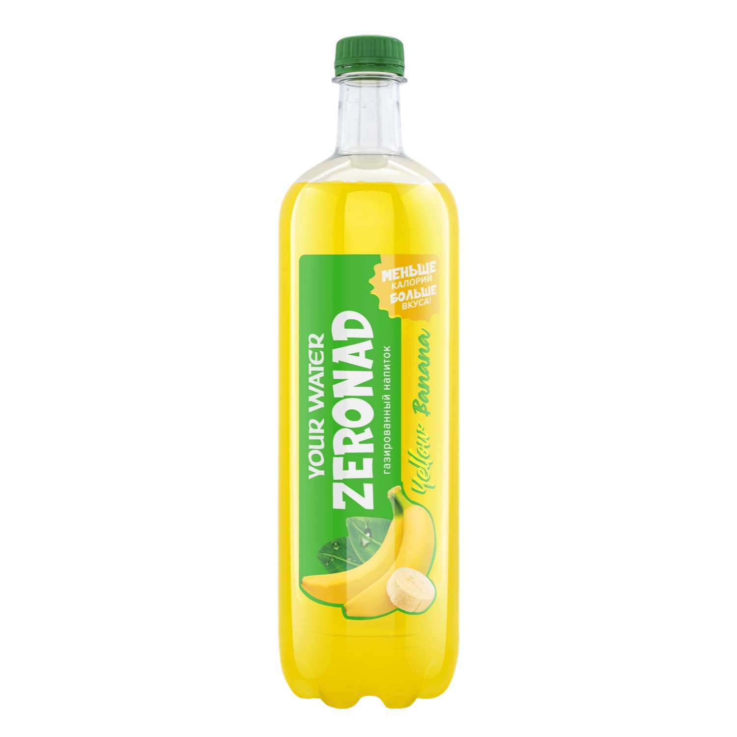Напиток безалкогольный Aqua Vitamin Зеронад газированный со вкусом банана 1л - фото 1