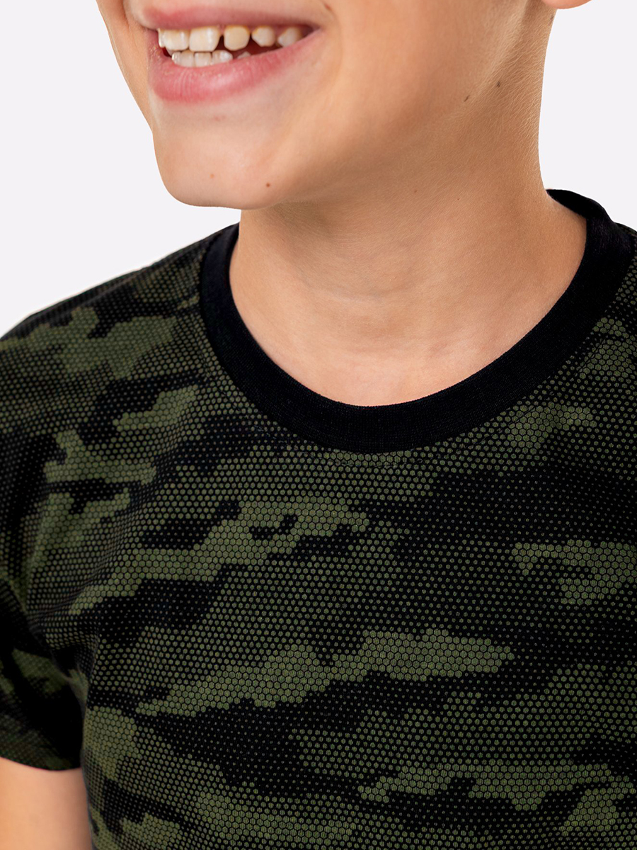 Футболка HappyFox HF9114соты.т.зеленый - фото 5