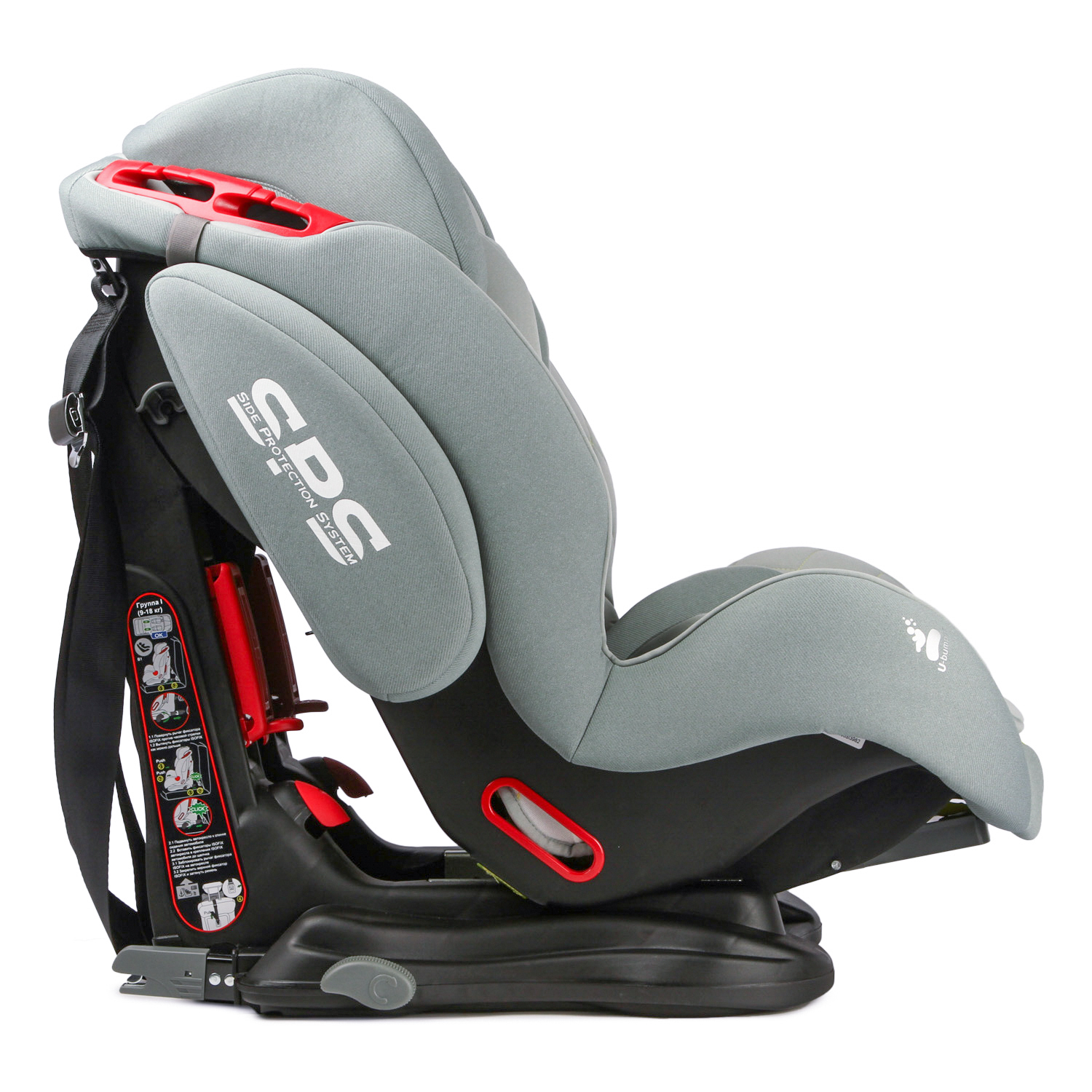 Автокресло Olsson Voyager Fix Grey Sport Edition Isofix 1/2/3 (9-36 кг) - фото 11